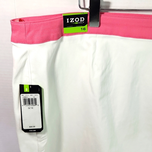 NWT White IZOD Golf Skooter Skort (16) - Picture 4 of 12